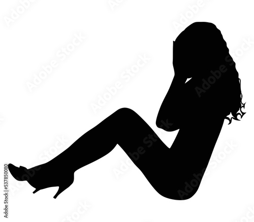 sad woman sitting alone