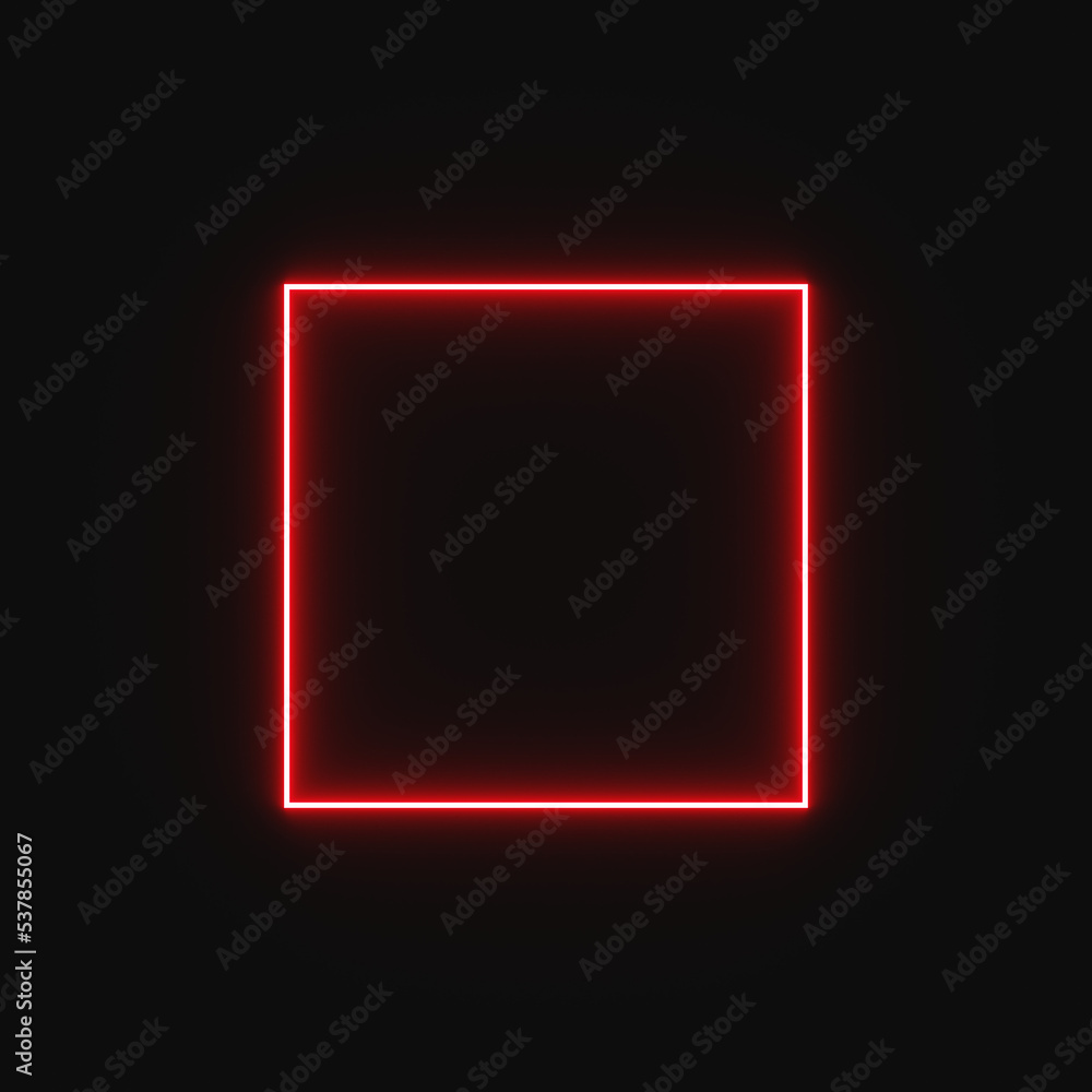 Fototapeta premium glowing neon cube