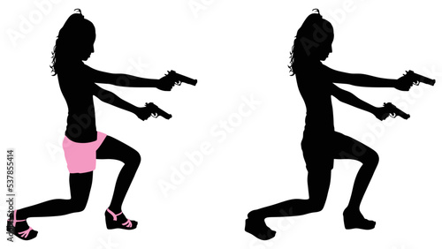 girl shooting