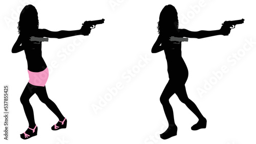 girl shooting