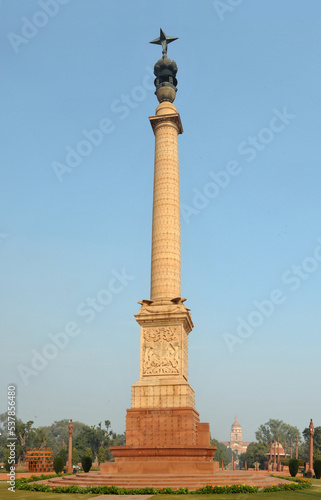 Jaipur Column made by British sculptor, Charles Sargeant Jagger at Rashtrapati Bhawan New Delhi photo