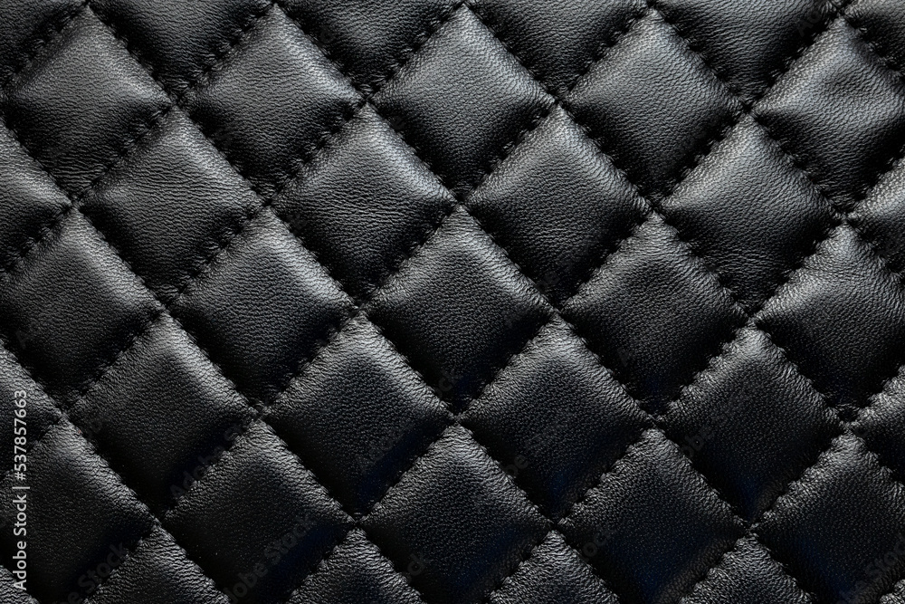Fototapeta premium Luxury black leather texture background