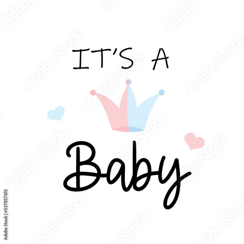 Wallpaper Mural Baby shower card for celebration party and gender reveal. Torontodigital.ca
