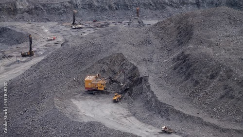 Stary Oskol, Russia - May 21, 2021: Mining quarry photo