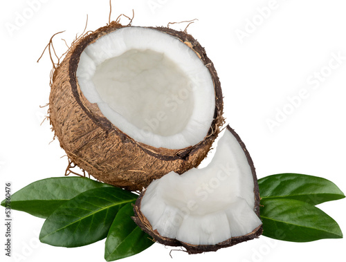 Opened coconut