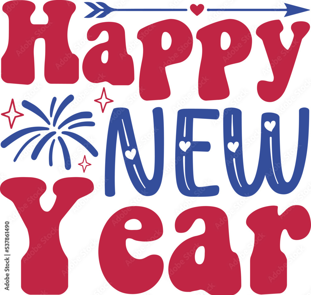 Happy new year vector arts design Happy new year vector arts design