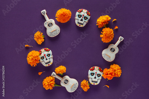 Сookies for the day of death. Dia de los Muertos. 