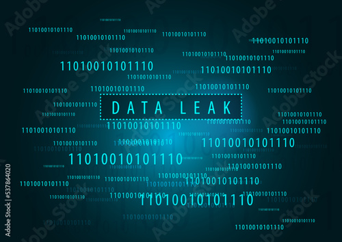 data leak text on screen