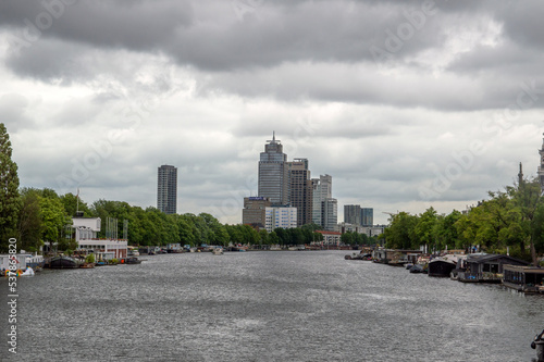 Dark Weather At The Amstelriver Amsterdam The Netherlands 2019 photo
