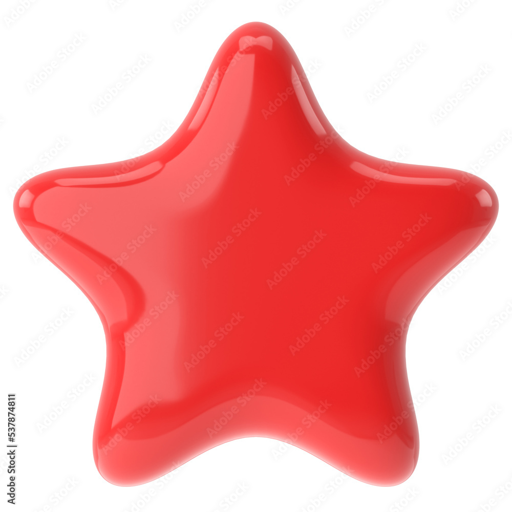 3D star. 3D illustration. 3D star. 3D illustration.