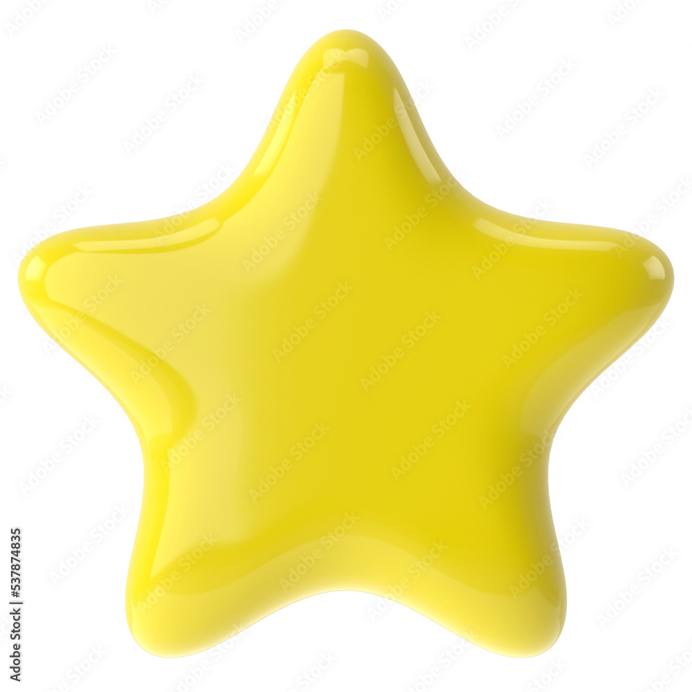 3D star. 3D illustration. 3D star. 3D illustration.