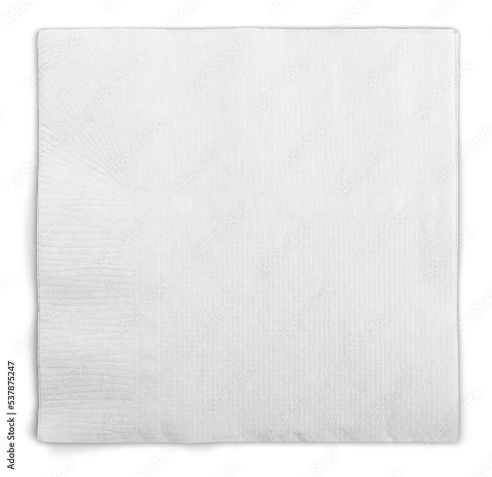 Paper blank paper isolated napkin kitchen tissue white - obrazy, fototapety, plakaty 