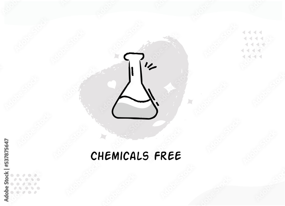 Chemicals Free icon.