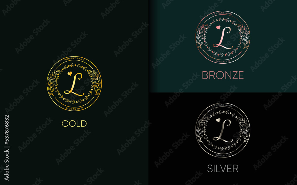 Fototapeta premium initial letter logo vector design