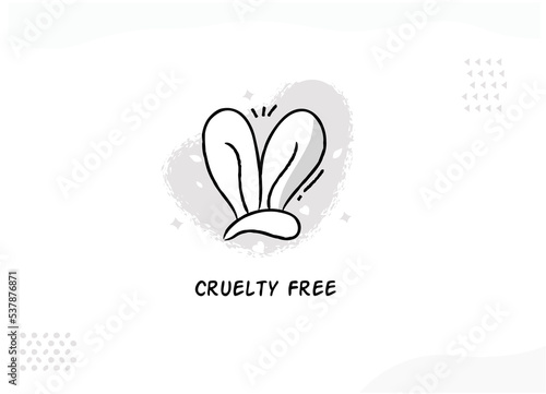 Hand Drawn Cruelty-Free icon.