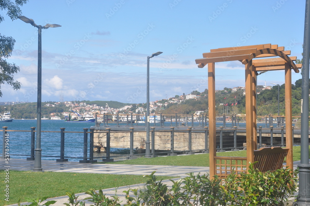 bridge over the sea in the city bridge over the sea in the city
