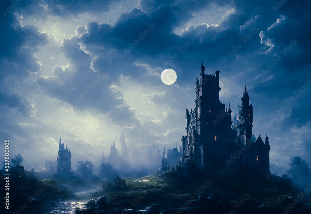 Fototapeta premium Castle in the night