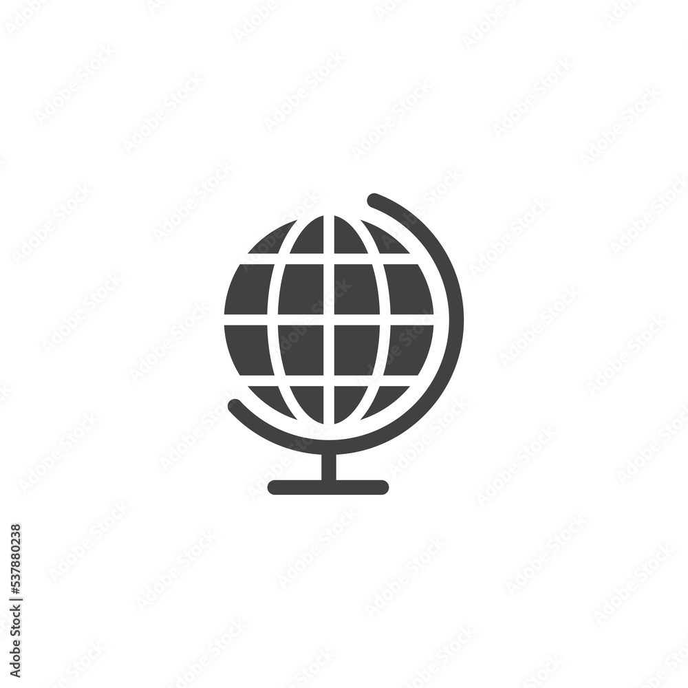 Globe Icon Design Vector Template Illustration