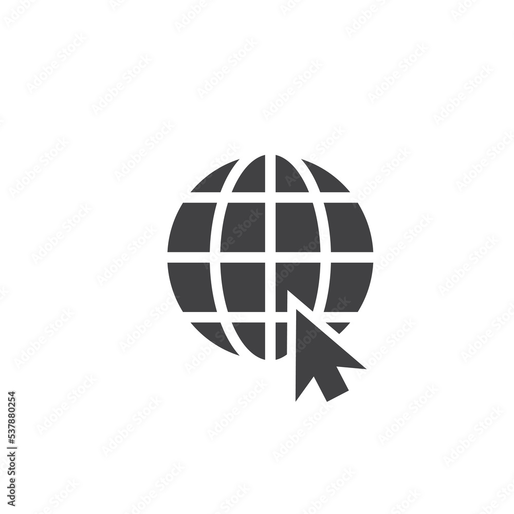 Globe Icon Design Vector Template Illustration Globe Icon Design Vector Template Illustration