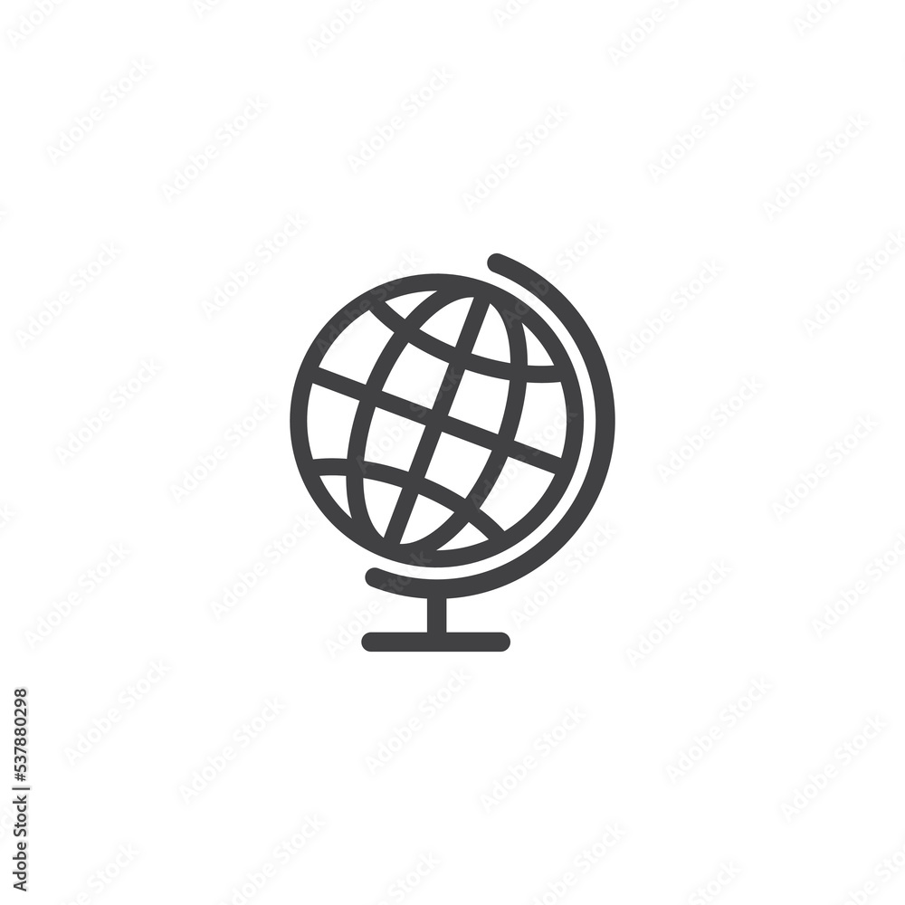 Globe Icon Design Vector Template Illustration Globe Icon Design Vector Template Illustration