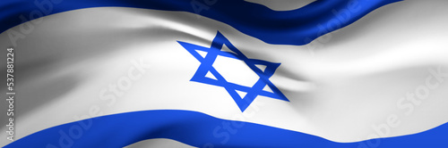 National flag of Israel. Country official symbol. Banner, background