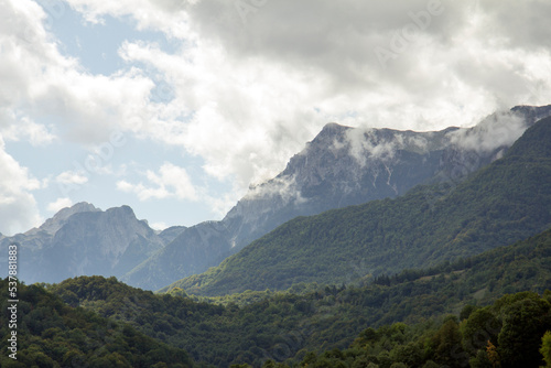Landscape Of Mountains And Forests