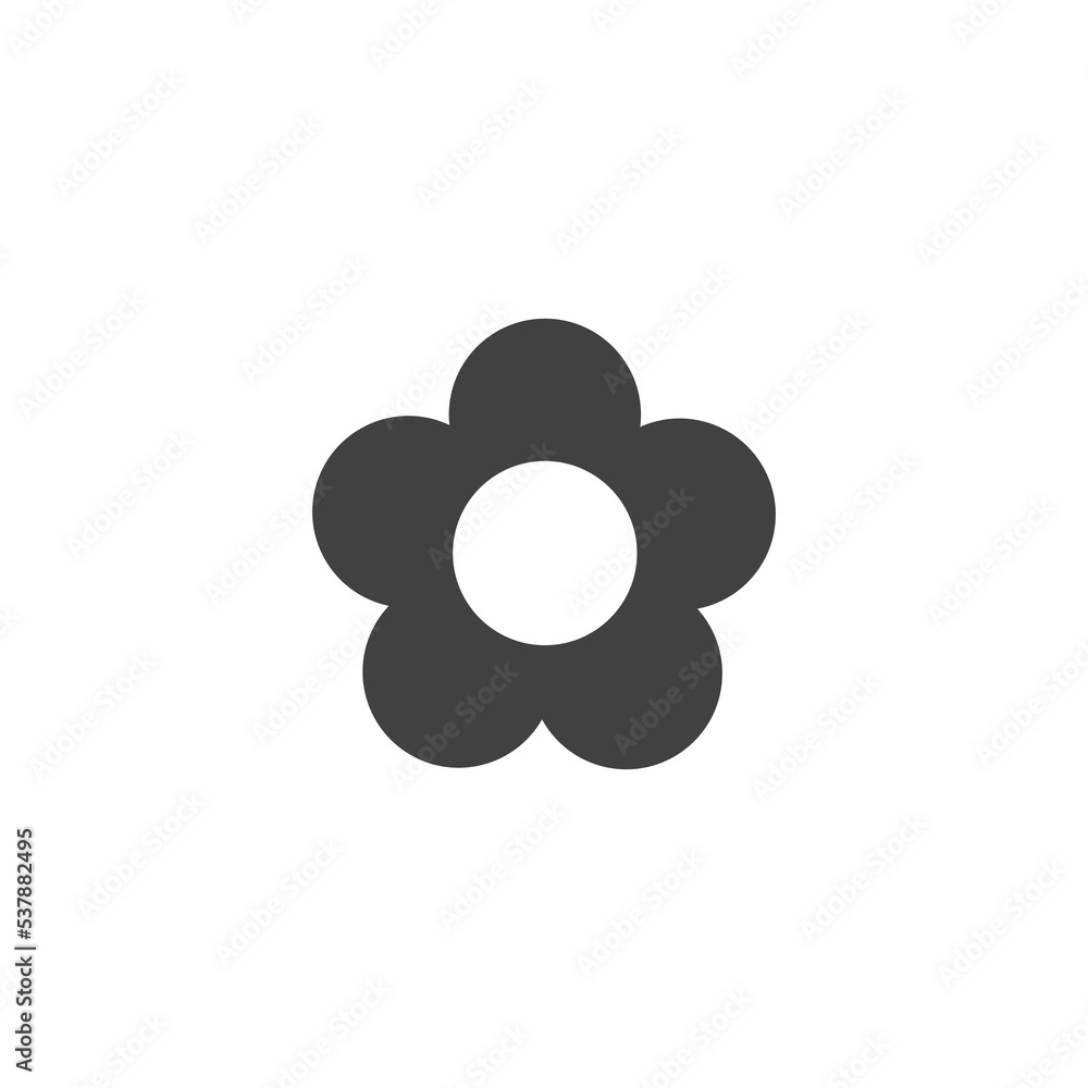 Flower Icon Design Vector Template Illustration Flower Icon Design Vector Template Illustration