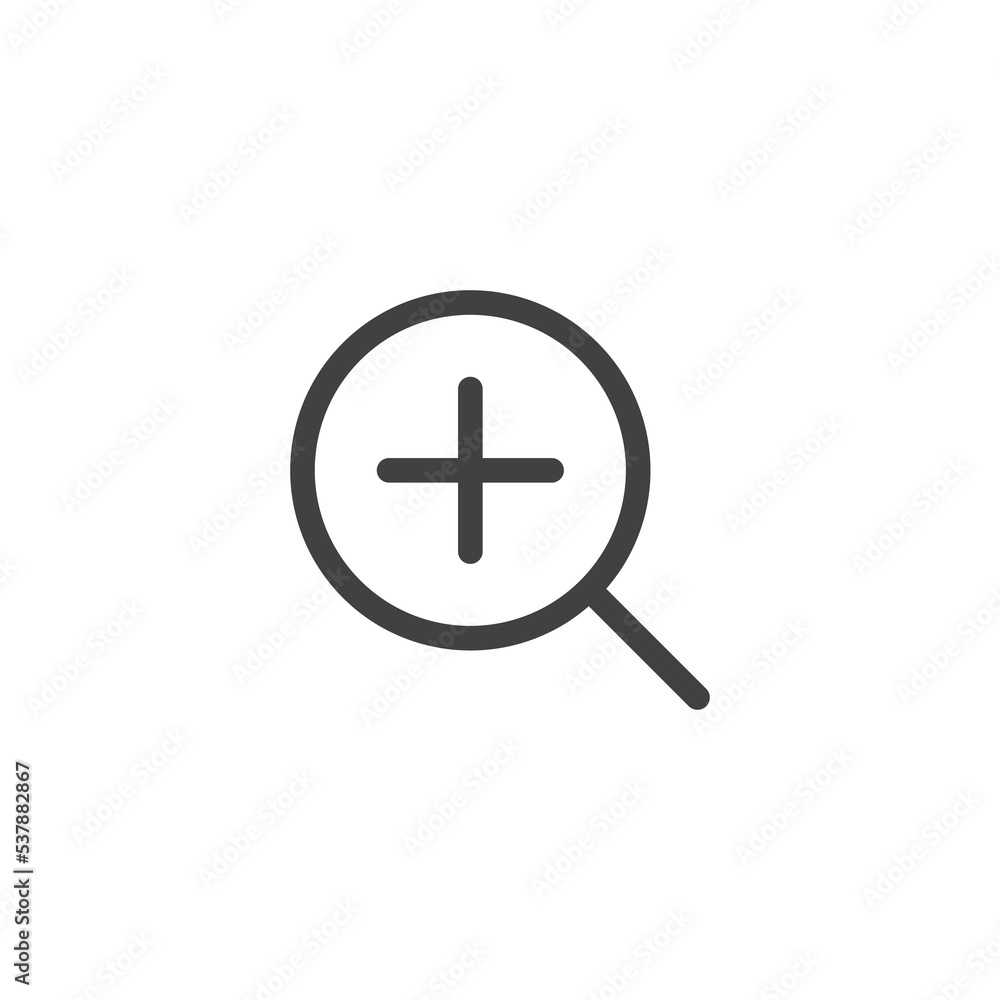 Magnifier Icon Design Vector Template Illustration Magnifier Icon Design Vector Template Illustration