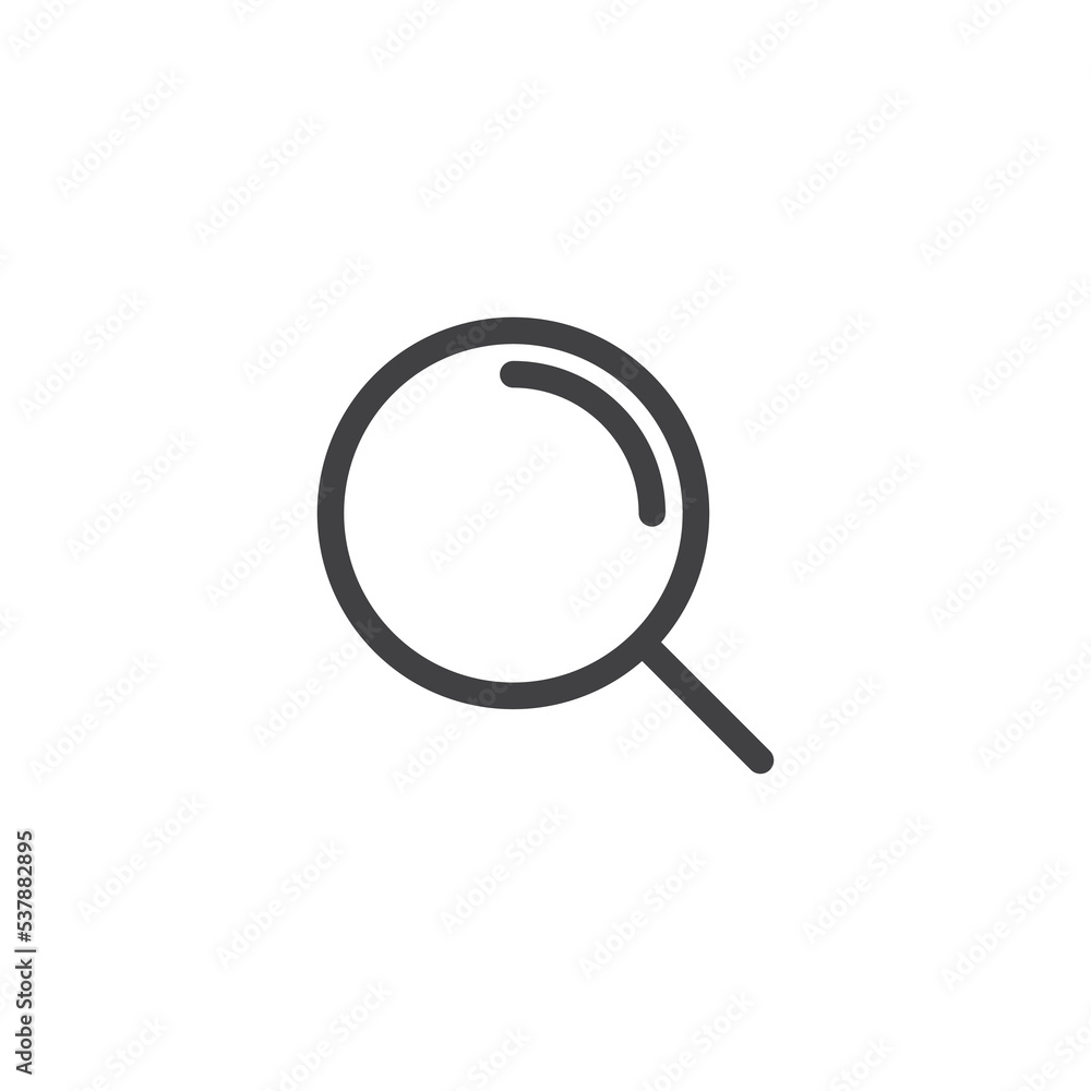 Magnifier Icon Design Vector Template Illustration Magnifier Icon Design Vector Template Illustration