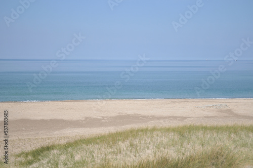 Panoramic view scenery of danish beaches