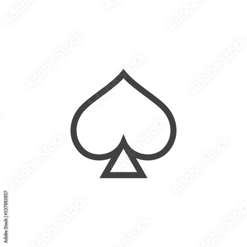 Spade Icon Design Vector Template Illustration