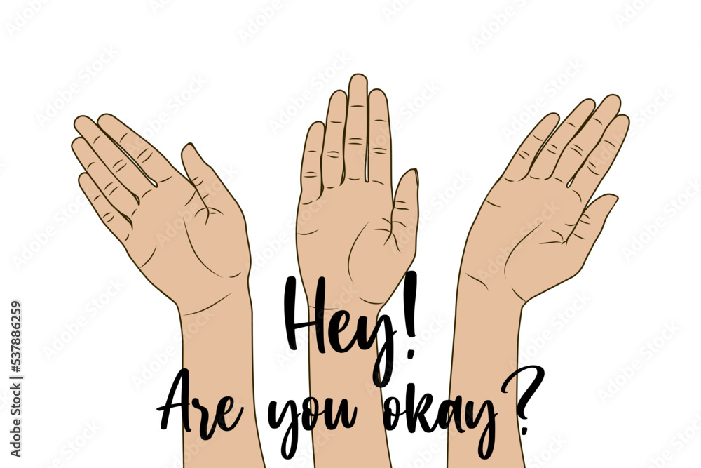 Obraz premium Hey! Are you okay? Vector stock illustration eps10.