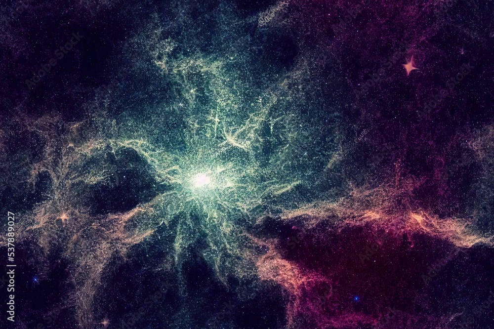 Stars seamless pattern. Deep sky and cosmos background with galaxy and nebula. 2d illustration for wallpaper, design. Stars seamless pattern. Deep sky and cosmos background with galaxy and nebula. 2d illustration for wallpaper, design.