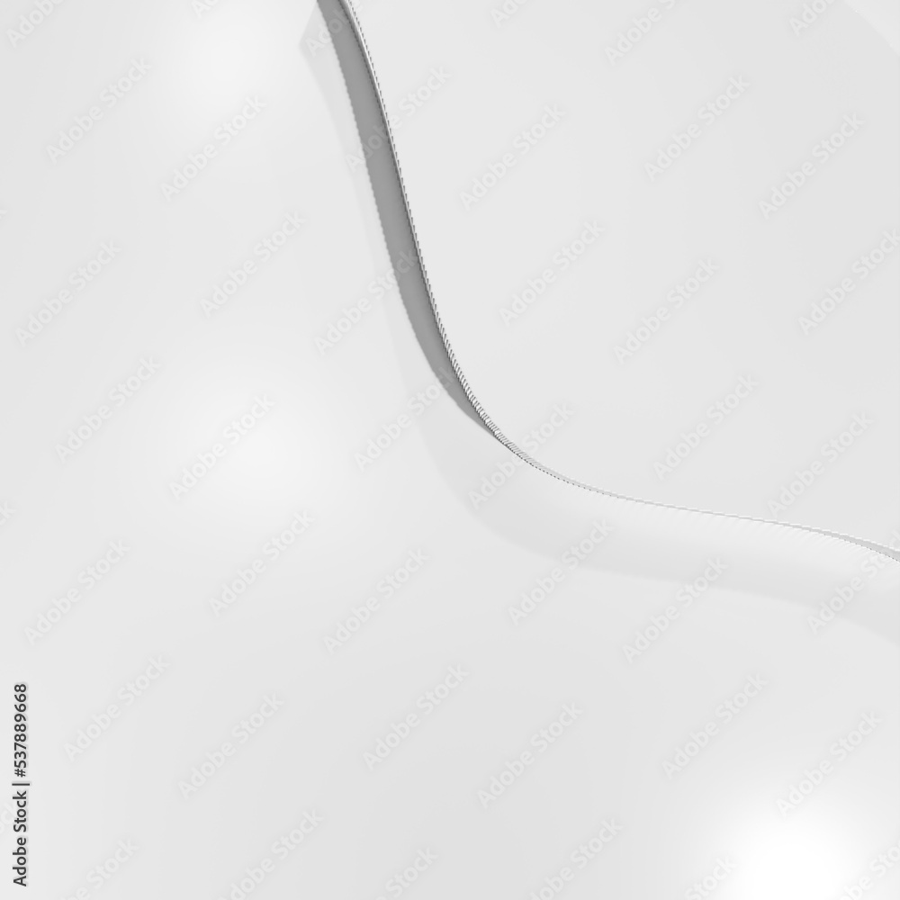 Abstract white luxury geometric shapes background. 3d rendering.	