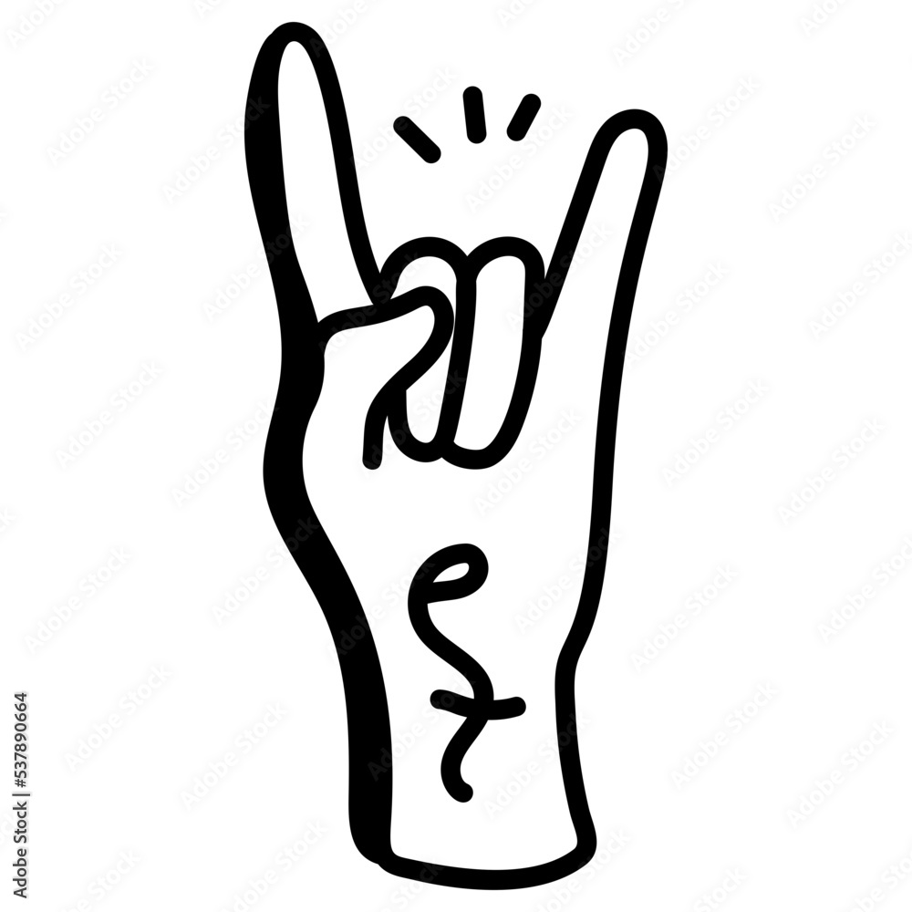 An editable hand drawn icon of rock on An editable hand drawn icon of rock on