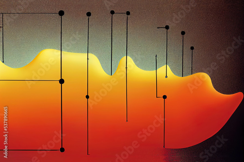 Structure of a thermite reaction. photo