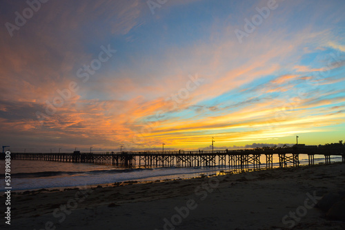 Sunset at Goleta Pier, Santa Barbara County