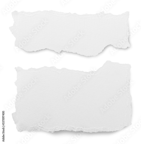 Paper isolated on white background with clipping path.