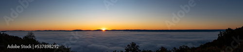 Sunrise on the mountain in Lewisburg, West Virginia © William C. Bunce