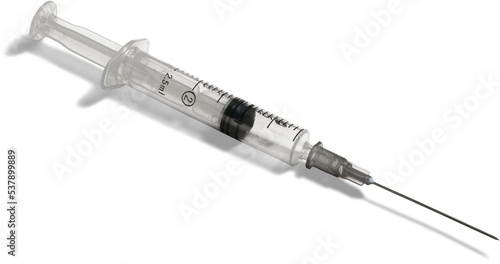 Valokuva Plastic syringe isolated on white background
