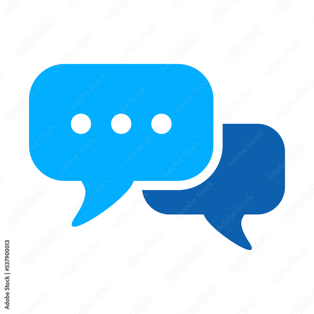 Chat vector icon. Message icon for web design projects isolated on white background Chat vector icon. Message icon for web design projects isolated on white background