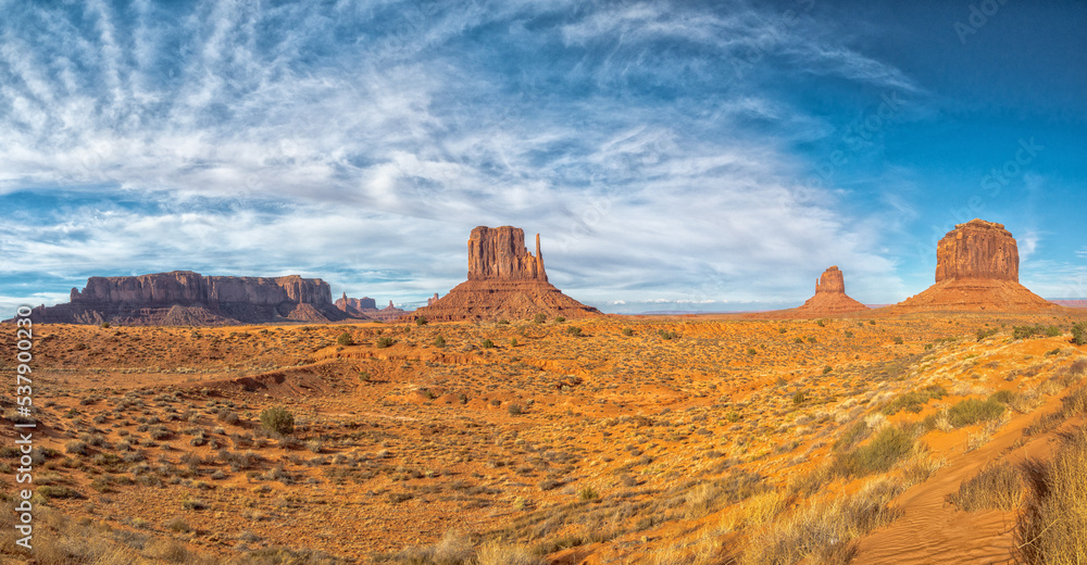 Cloudy Sky in Monument Valley Cloudy Sky in Monument Valley