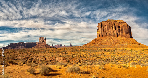 Cloudy Sky in Monument Valley