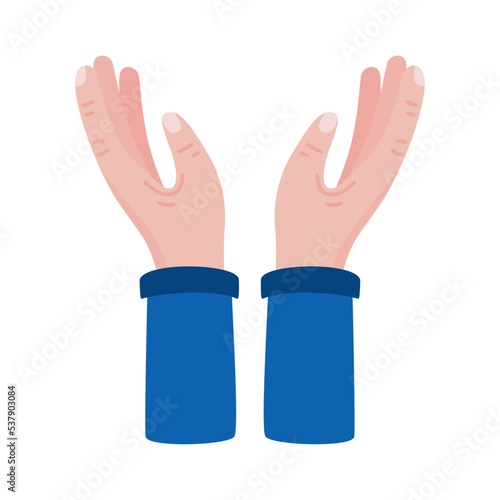 hands human protecting gesture