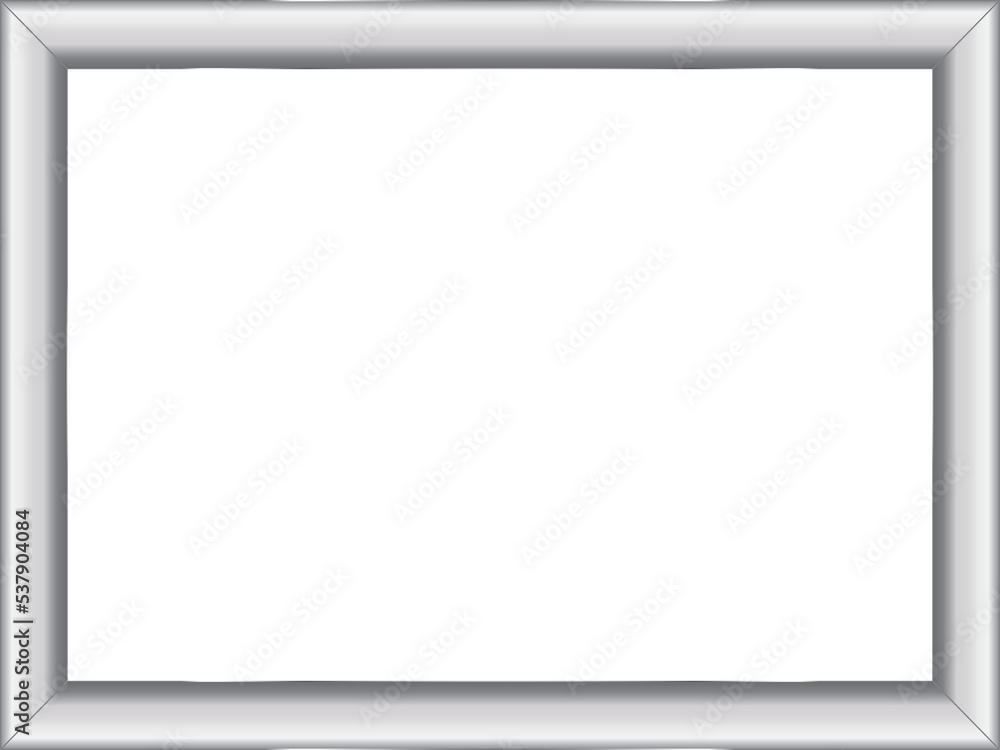 Original design of a rectangular silver frame with room for text or photo. Illustration with transparant background, png Original design of a rectangular silver frame with room for text or photo. Illustration with transparant background, png