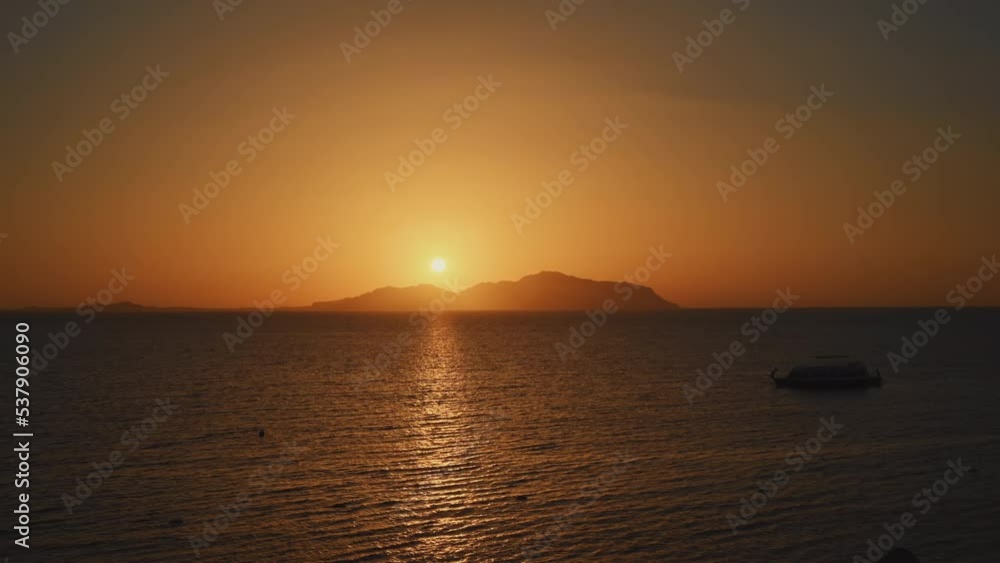Timelapse of sunrise in Sharm El Sheikh at Tiran island, Egypt Timelapse of sunrise in Sharm El Sheikh at Tiran island, Egypt