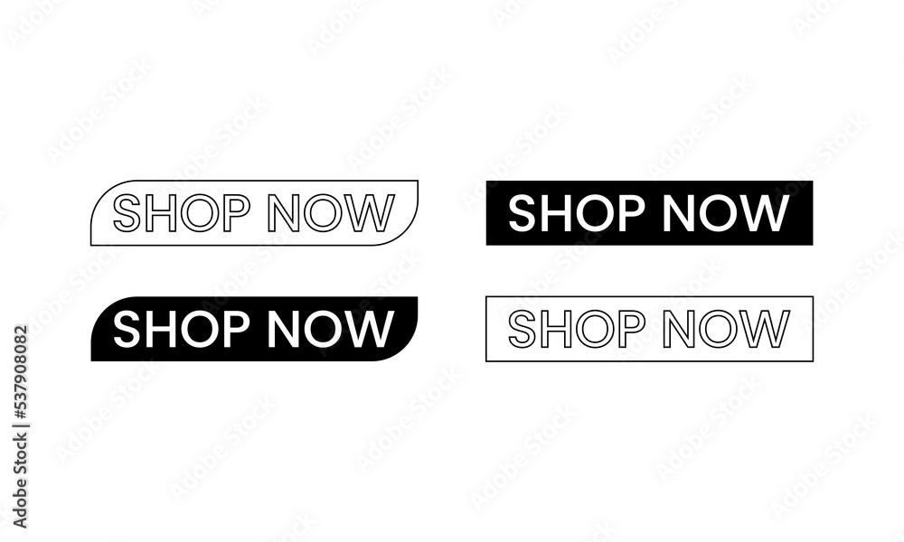 shop now button icon, shop now vector