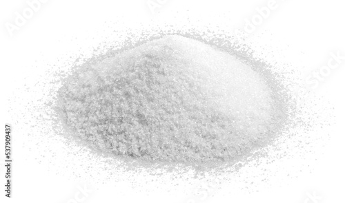 Heap of salt isolated on white background