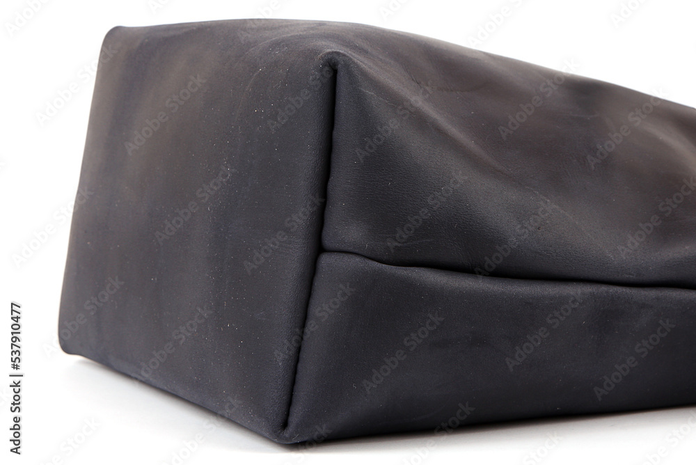women's handbag made of genuine leather on a white background women's handbag made of genuine leather on a white background