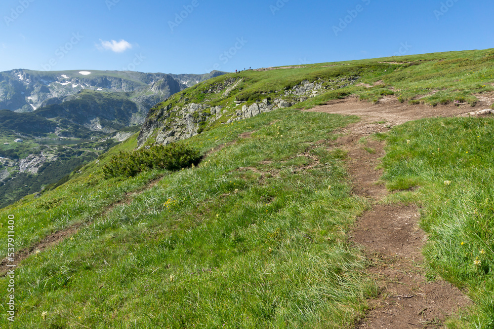 Amazing Landscape of Rila Mountain near The Seven Rila Lakes, Bulgaria